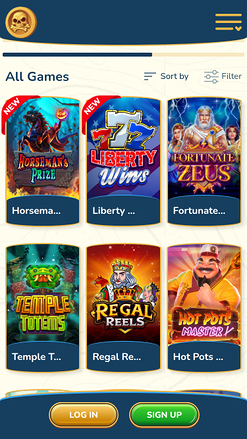 Captain Jack Casino Mobile Games