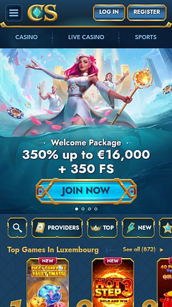 Página principal del Casino Casea