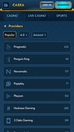 Casea Casino Game Developers