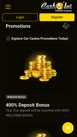 Promotions mobiles de Cash o Lot Casino