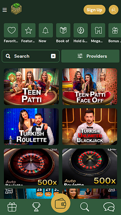 Скриншот Cashbox Casino для мобильных устройств с живыми дилерами