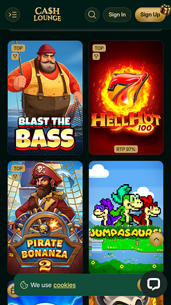 Jeux mobiles de Cash Lounge Casino