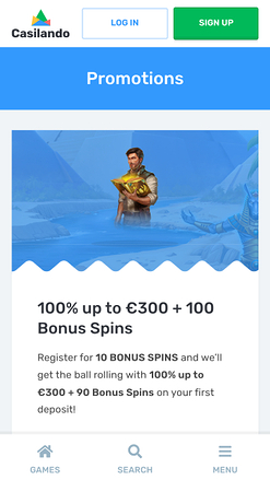 Promotions du casino Casilando sur mobile
