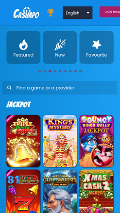 Botes de Casimpo Casino Versión móvil