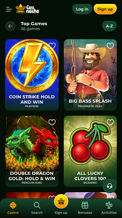 Jeux de casino Casinacho