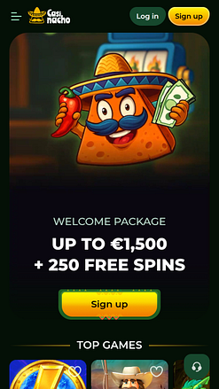 Page d'accueil du casino Casinacho