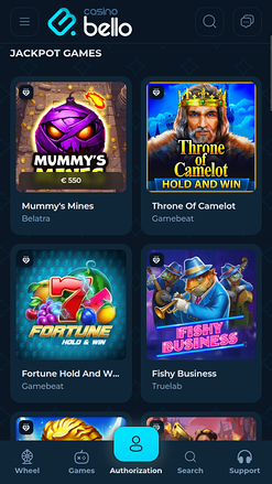 Casino Bello Mobile Jackpot