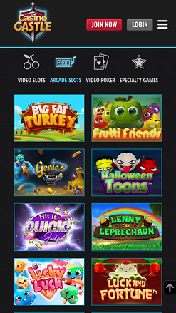 Casino Castle Mobile Arcade Slots