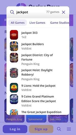 Jackpot mobile de Casino Days