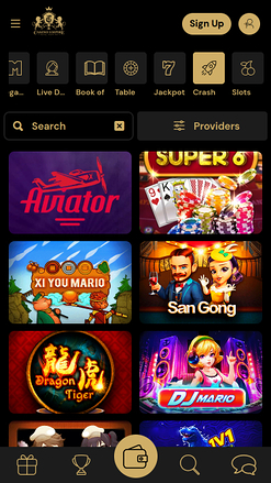 Jeux de Crash mobile de Casino Empire