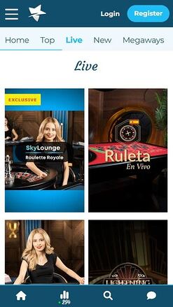 Croupier en direct mobile de Casino Estrella