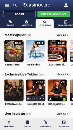 Imagen del crupier en vivo de Casino Euro Mobile