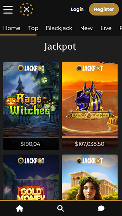 Jackpot mobile di Casino Extra