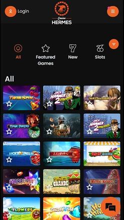 Jeux mobiles de Casino Hermes
