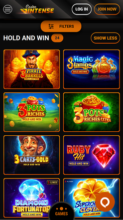 Casino Intense Mobile Hold and Win