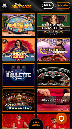 Casino Intense Mobile Croupier en direct