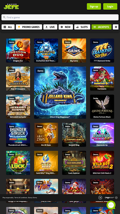 Casino JEFE Jackpot mobile