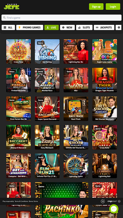 Casino JEFE Croupier en direct mobile