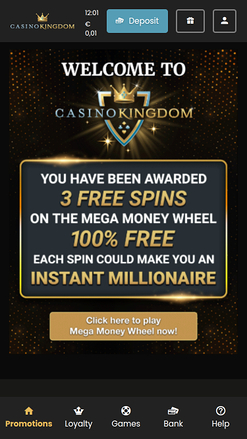 Casino Kingdom Promotions mobiles