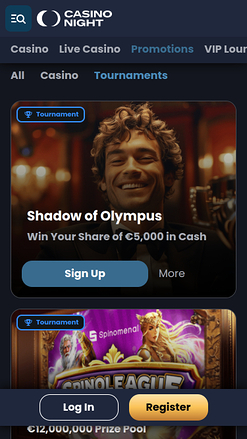 Torneos móviles de Casino Night