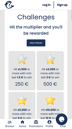 Casino Orca Mobile Challenges