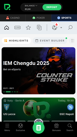 Casino Pokerdom Deportes móviles