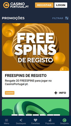 Casino Portugal Promotions mobiles