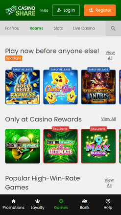 Salles mobiles de Casino Share