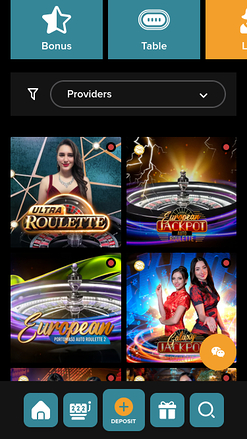 Croupier en direct mobile de Casino Superlines
