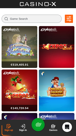 Casino X Mobile-Jackpot