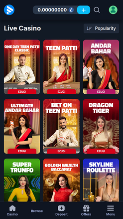 Croupier en direct mobile de Casinobet