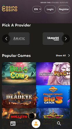 Développeurs de jeux mobiles de CasinoCasino