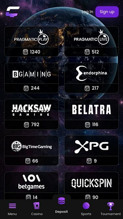 Мобильная страница разработчиков игры CasinoCrypto.io