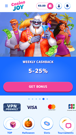 Casino Joy Mobile-Startseite