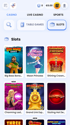 Pagina iniziale di CasinoLab su mobile