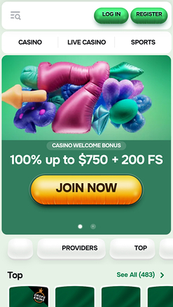 Casinolo Casino Homepage Mobile