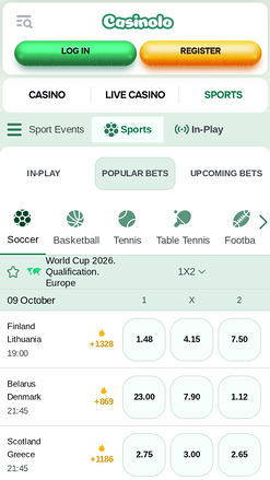 Casinolo Casino Live Sports Mobile