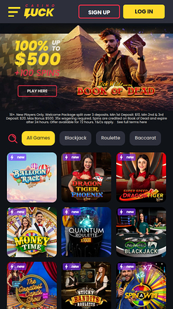 CasinoLuck Live Dealer Mobile
