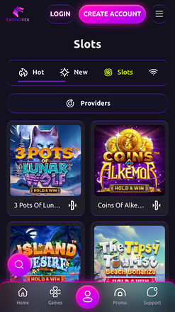 Giochi di CasinoRex mobile