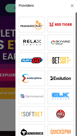 CasinoWinBig Spieleentwickler mobil