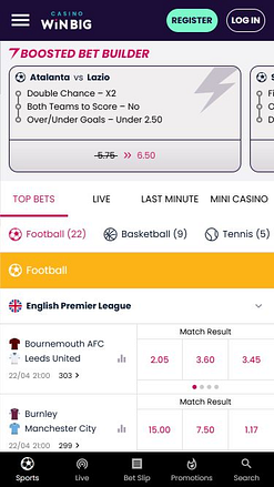 Image de CasinoWinBig Mobile Live Sports