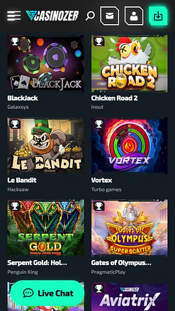 Casinozer Giochi per dispositivi mobili Immagine