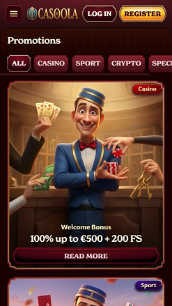 Мобильные акции CasoolaCasino