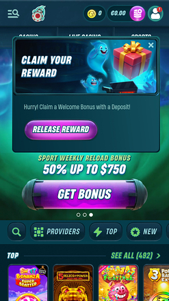 Caspero Casino Homepage Mobile