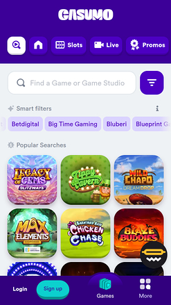 Développeurs de Jeux du Casino Casumo Mobile