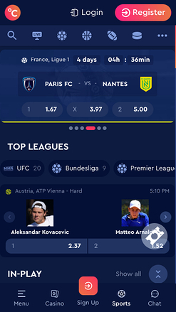 Celsius Casino Sport Versione Mobile