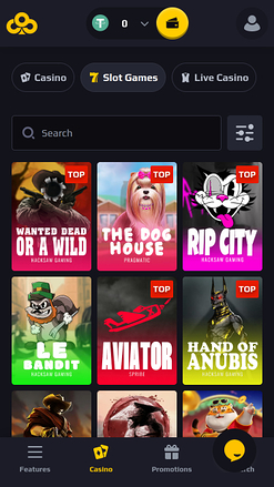 Jeux du casino Chancer Mobile