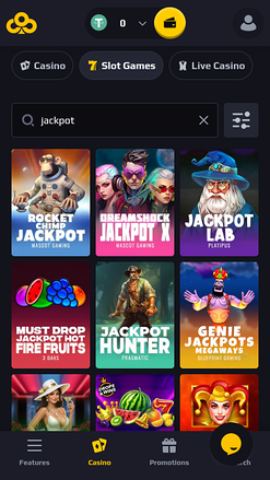 Jackpot du casino Chancer Mobile