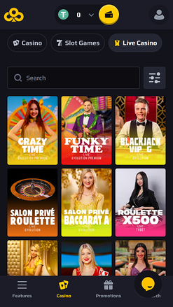 Croupier en direct du casino Chancer Mobile