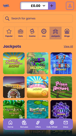 Cheeky Casino jackpot mobile